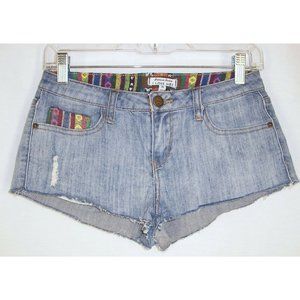 Cut Off Jean Shorts sz 26 I Love H81 Distressed Destroyed Forever 21